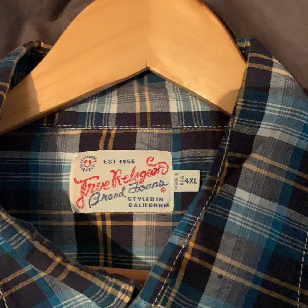 True Religion Diamond Button Up Shirt